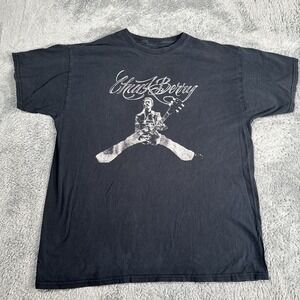 Vintage Chuck Berry Johnny Be Goode T Shirt SZ XL Fade Distress Y2K Graphic Old